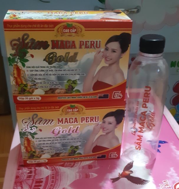 combo 5 hộp SÂM MACA PERU GOLD - HỘP 20 GÓI