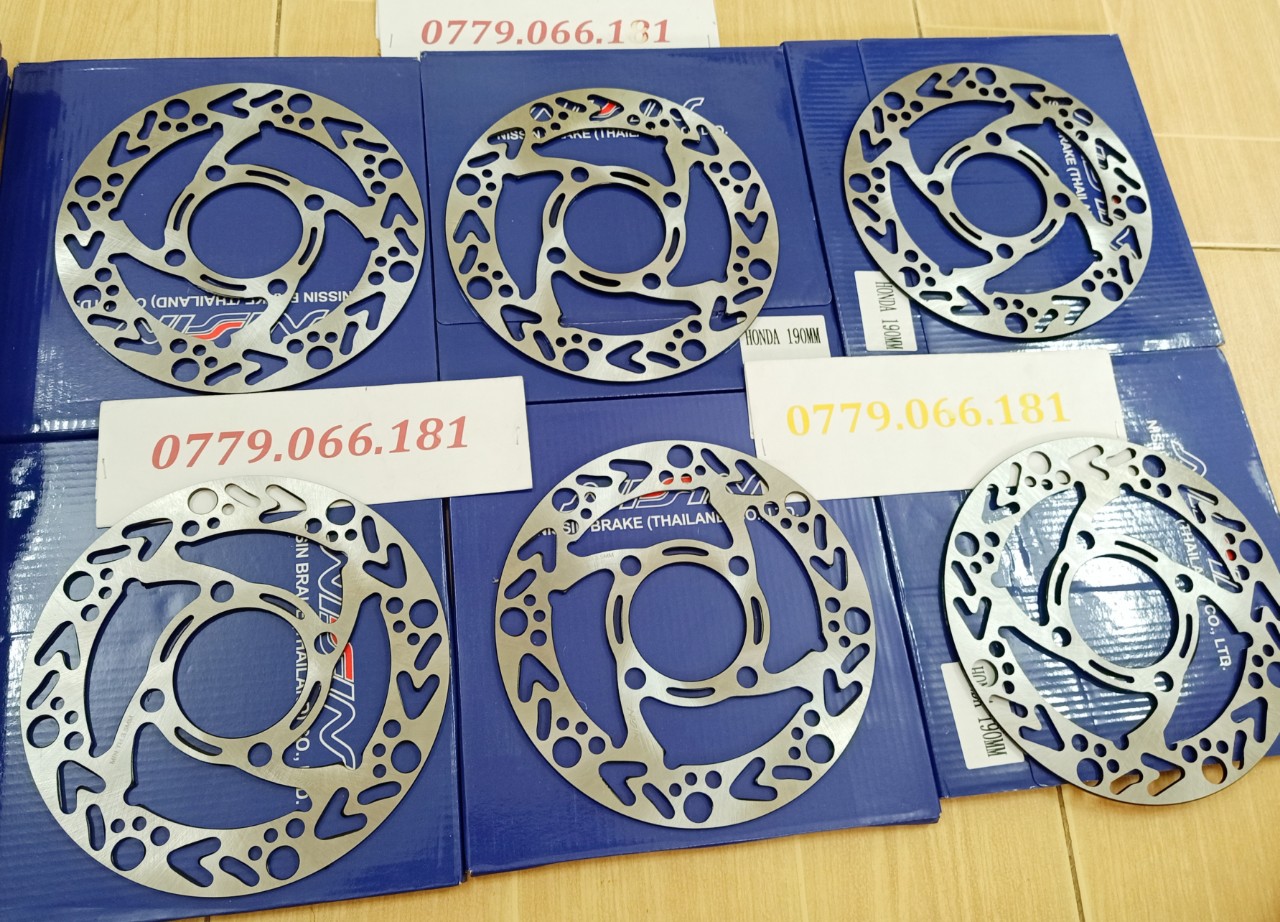 1 CÁI ĐĨA KIỂU 190mm NISSIN THÁI LAN GẮN VỪA VARIO VISION MIO CLICK LUVIAS KHÔNG CHẾ