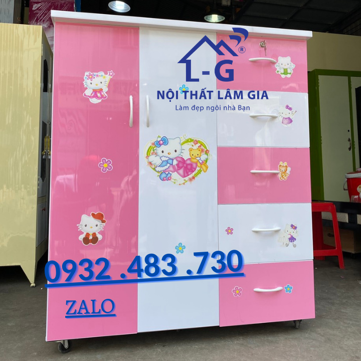 TỦ NHỰA QUẦN ÁO 2 CÁNH 5 HỘC , TỦ CAO 1M25 RỘNG 1M06 SÂU 42CM , TỦ TRẺ EM ĐA MÀU