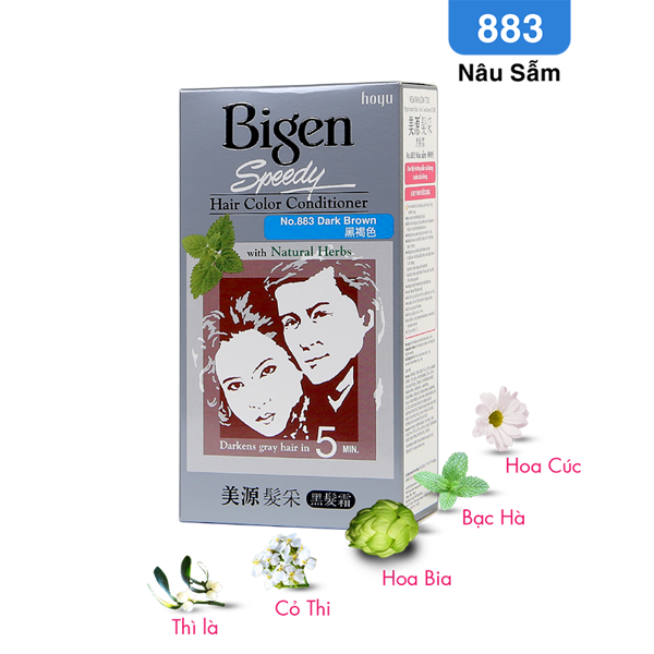 ( Số 883 )Thuốc nhuộm tóc Bigen Speedy Hair Color - Nâu Sẫm