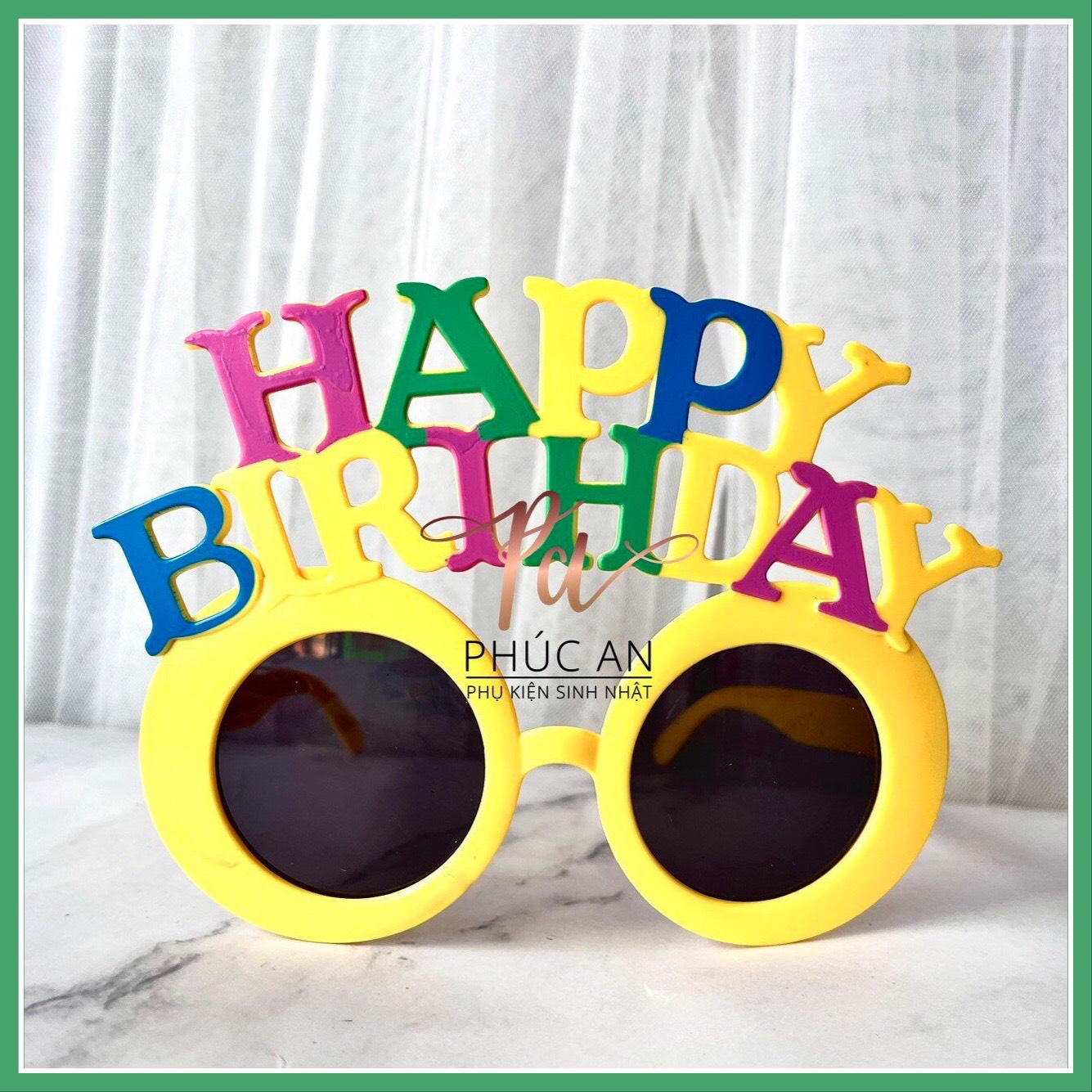 Mắt kính HPBD đáng yêu vui nhộn cho tiệc sinh nhật, happy birthday