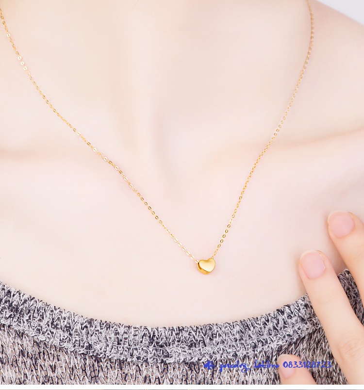 Charm mặt dây trái tim mini