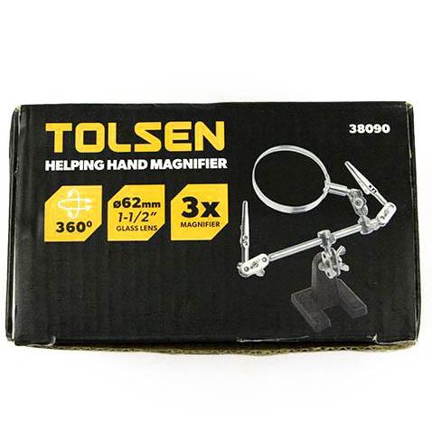 KÍNH LÚP HÀN MẠCH CÓ KẸP TOLSEN 38090
