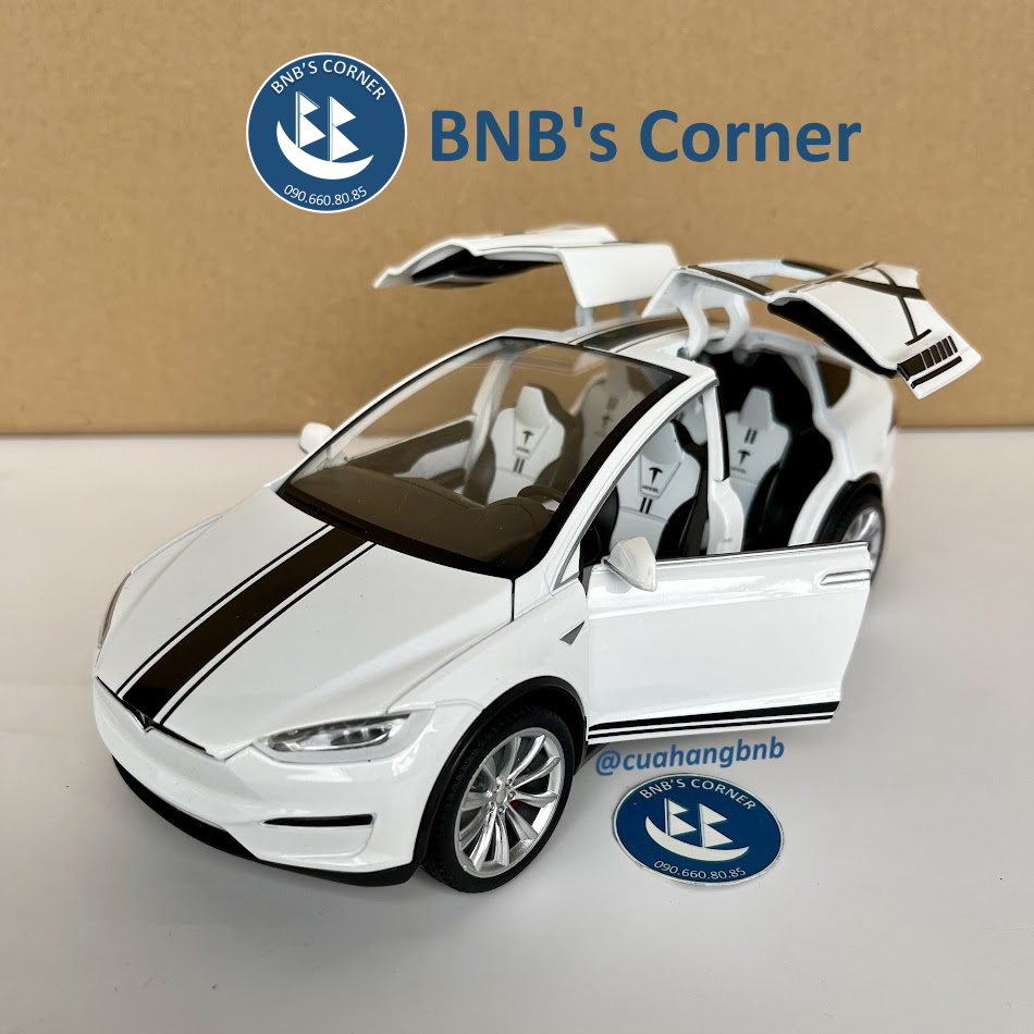 |BNB's Corner| Mô hình xe 1:24 Tesla Model X hãng MiniAuto