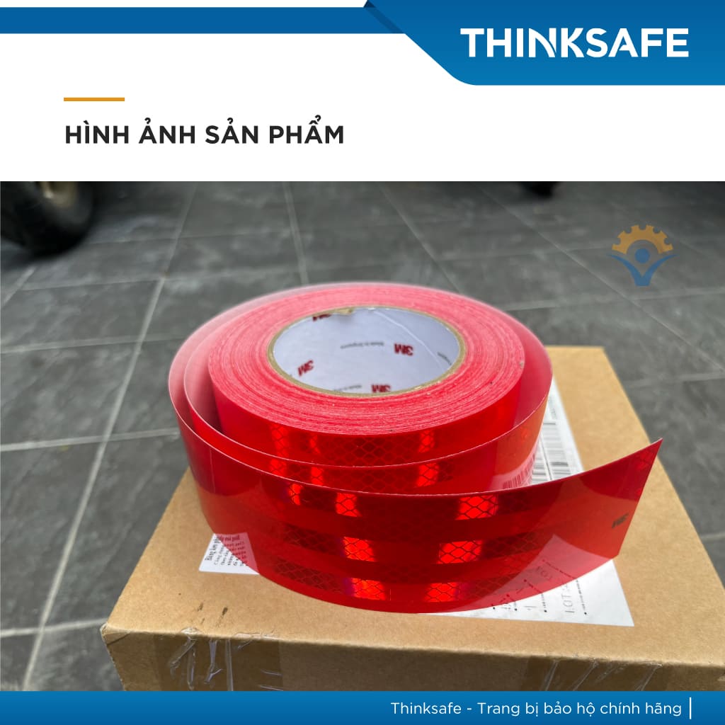 Băng keo phản quang 3M 983 siêu sáng, bền màu Decal phản quang dán xe máy, ô tô - Thinksafe