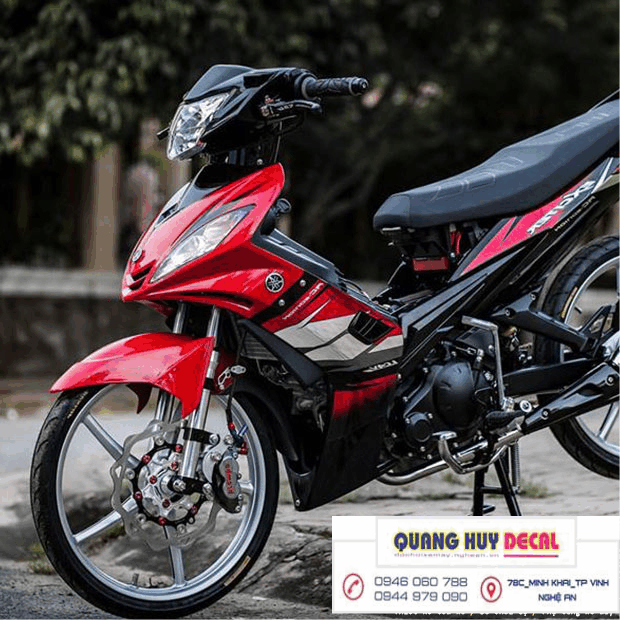 Tem trùm exciter 2010 đen đỏ chế đẹp - Tem xe máy exciter 2010 đen đỏ thiết kế theo yêu cầu - tem trùm xe exciter 2010 mẫu mới  chế đẹp và rẻ chất