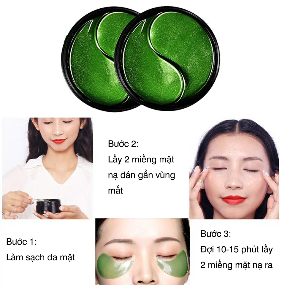Hộp 60 Miếng Mặt Nạ Mắt Bioaqua Giúp Giảm Thâm Quầng Mắt, Bọng Mắt, Xóa Mờ Nếp Nhăn, Chống Lão Hóa
