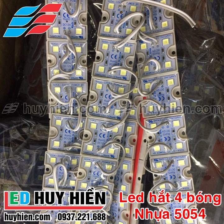 Led hắt 4 bóng 5054 đế nhựa các màu