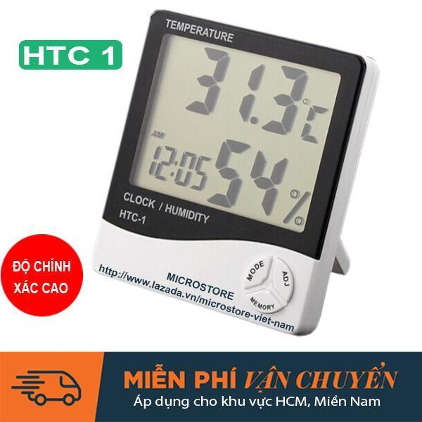 Hàng Hot [HCM]Đồng Hồ Đo Nhiệt Độ Độ Ẩm Không Khí Trong Phòng HTC-1