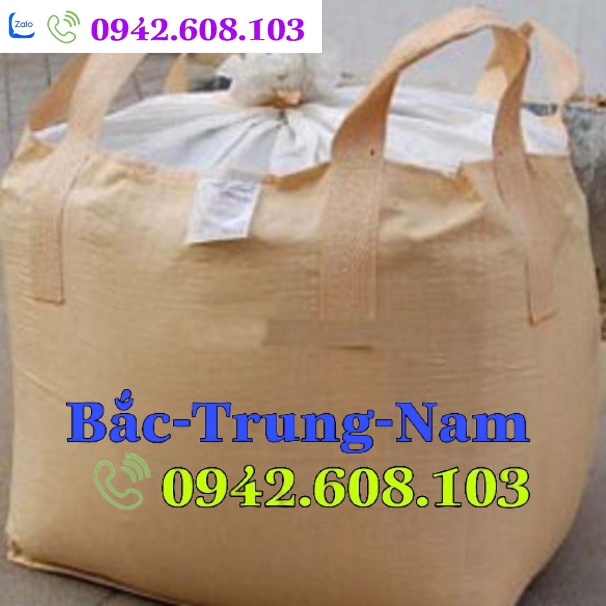Bao tải jumbo cẩu hàng đáy xả