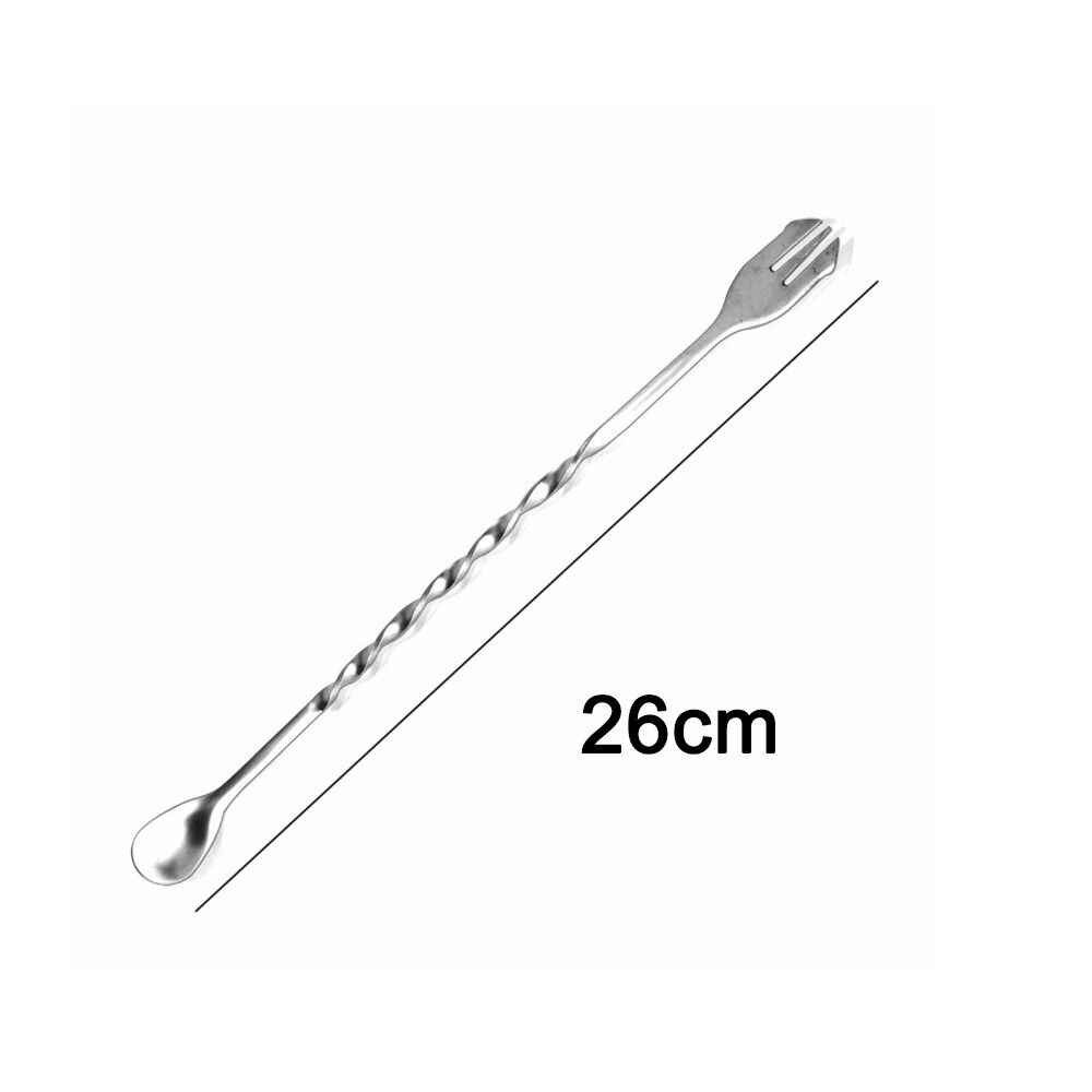 Thìa bar pha chế inox 2 đầu - bar spoon 32cm hoặc 26cm - thìa bar 26cm - thìa bar 32cm - thìa khuấy cafe