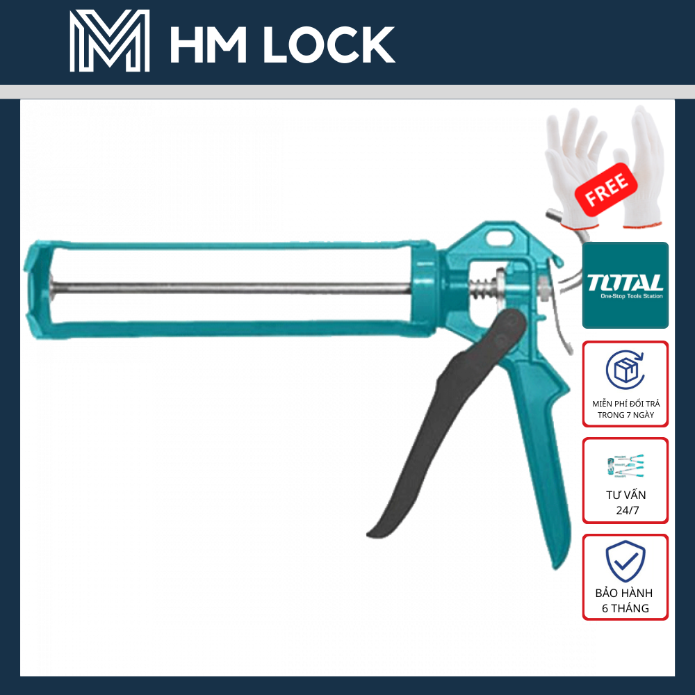 Súng bơm silocol 9 inch tay cầm nhôm total - hàng chính hãng