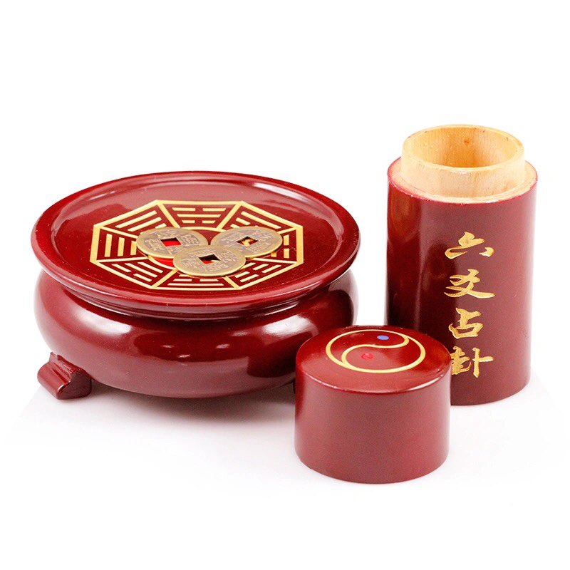 Đài Lục Hào gieo quẻ âm dương cỡ đại 11cm