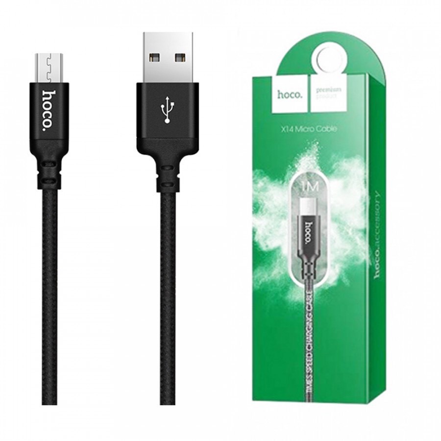 Cáp Sạc Nhanh Dây Dù Hoco X14 Iphone/Ipad/Androi/TypeC Chính Hãng 1M/2M