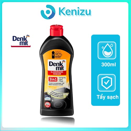 Dung dịch vệ sinh bếp denkmit 3 in 1 nhập khẩu đức 300ml, lau bếp từ, mặt kính