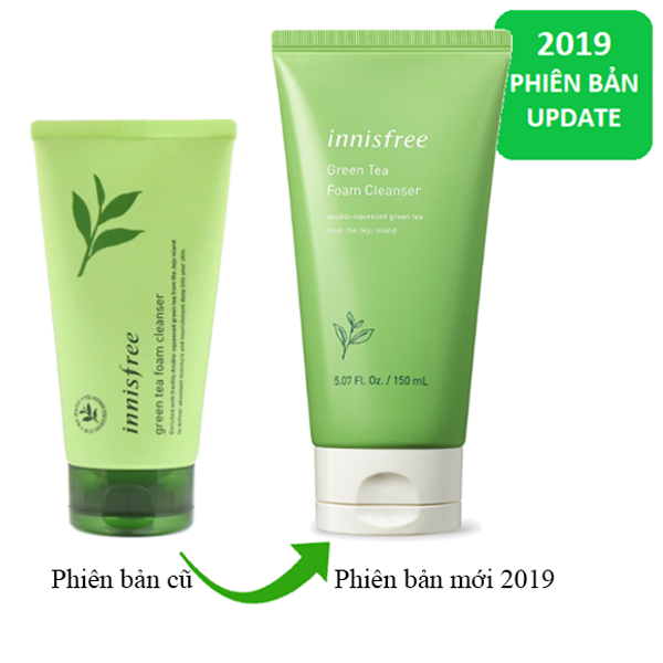Sữa rửa mặt trà xanh INF 150ml mẫu mới