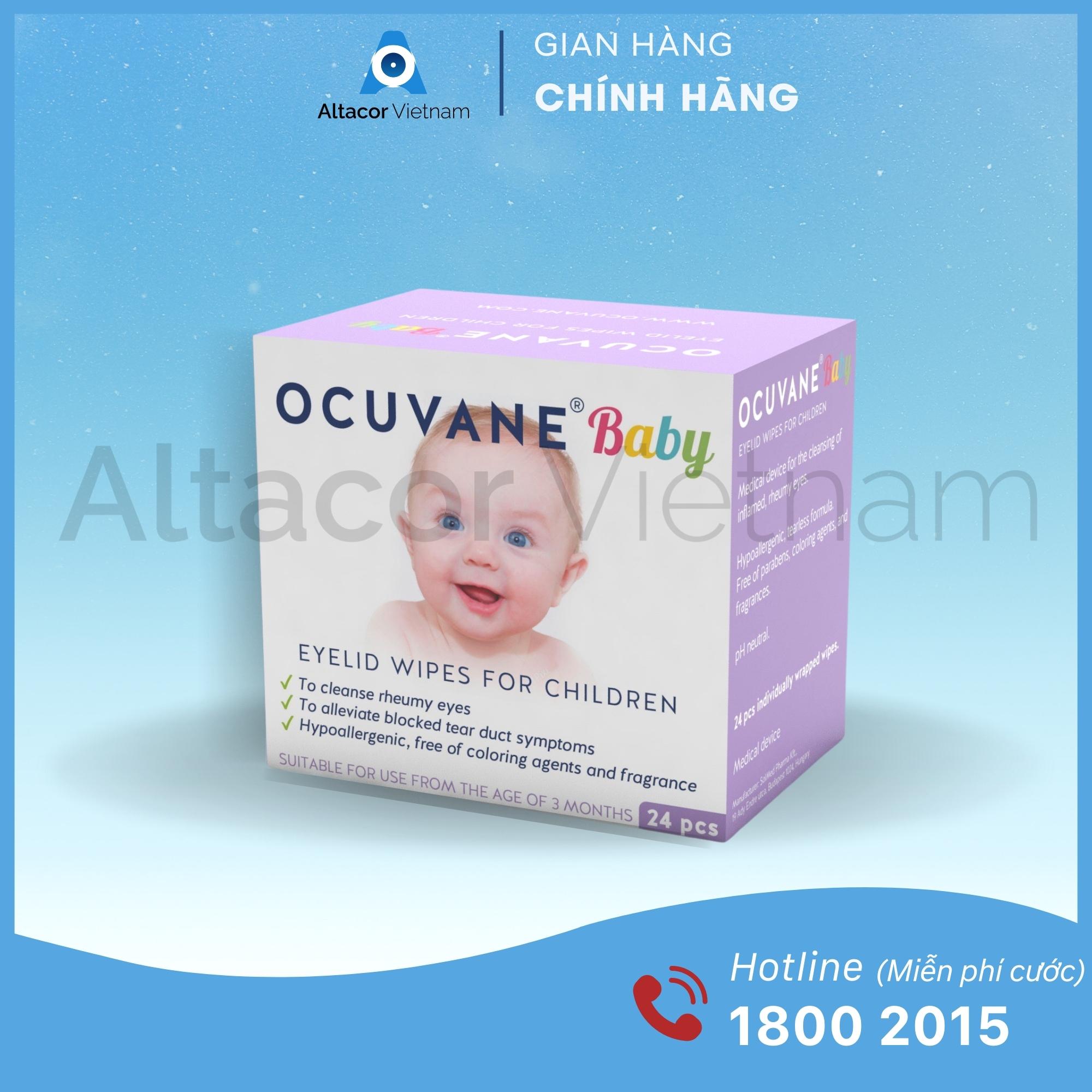 Miếng gạc lau mi mắt Ocuvane Baby - Hungary