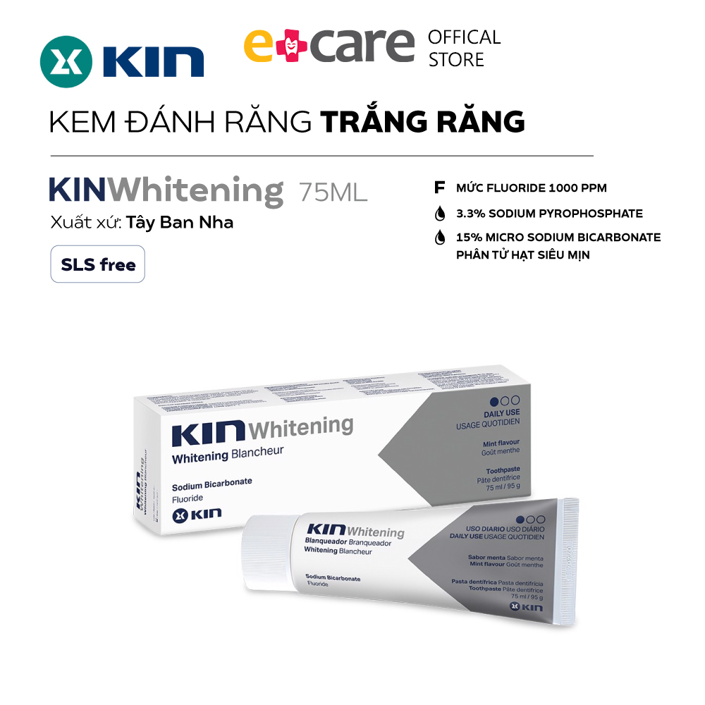 Kem đánh răng KIN whitening làm trắng răng 75ml