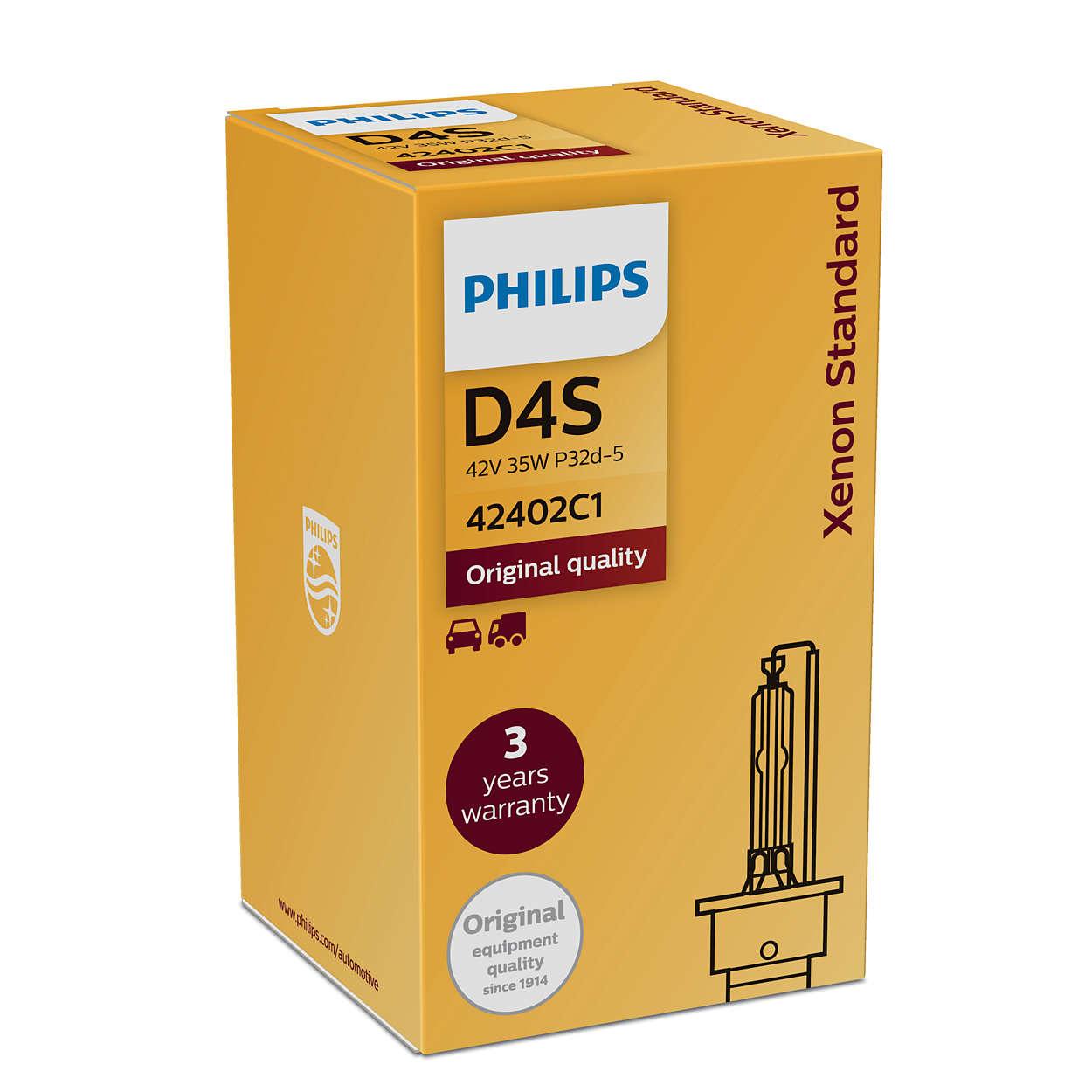 Đèn Xenon Philips D4S 42402C1 - 42V/35W - 4200K - Original