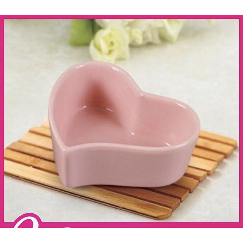 Chén Sứ Bát Sứ Ăn Dặm Hình Trái Tim Méo Cho Bé