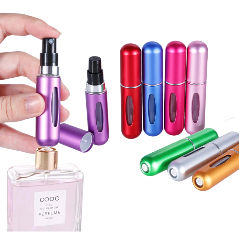 Chai Chiết, Ống Chiết Nước Hoa Dạng Xịt 5ml vỏ nhôm Tiện Lợi,Lọ Chiết-HAUSE