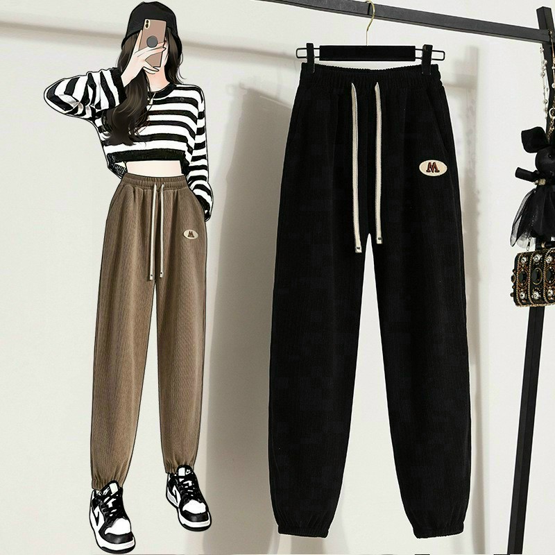 Quần jogger chất nỉ tăm cạp phối siêu hot Sinsova
