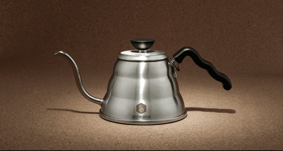 [HCM]ẤM RÓT NƯỚC HARIO V60 BUONO VKB-100HSV (1000 ML)