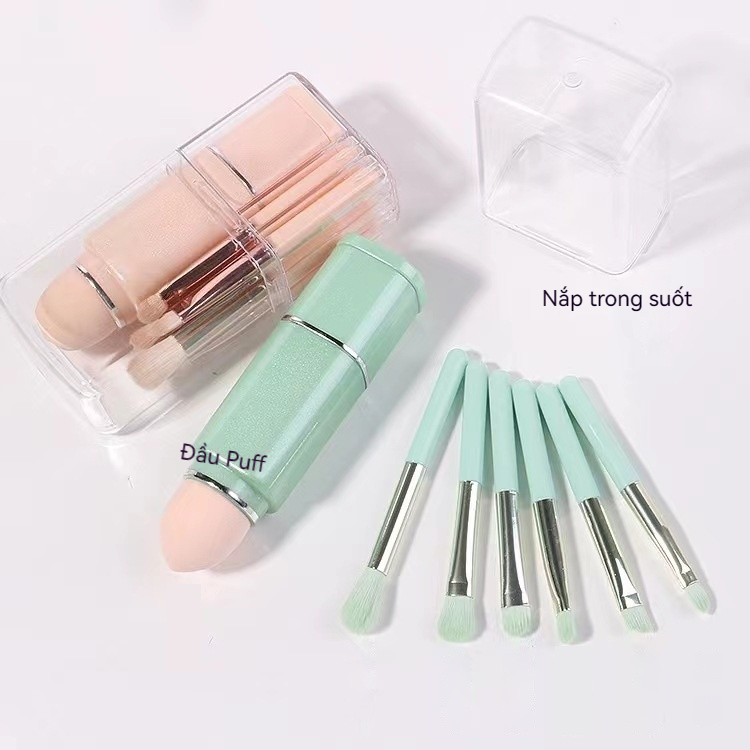 CRUSH Cọ Trang Điểm/bộ Cọ Trang Điểm/bộ Make Up Đầy Đủ Chải 8 Que Bằng Hộp Nhựa