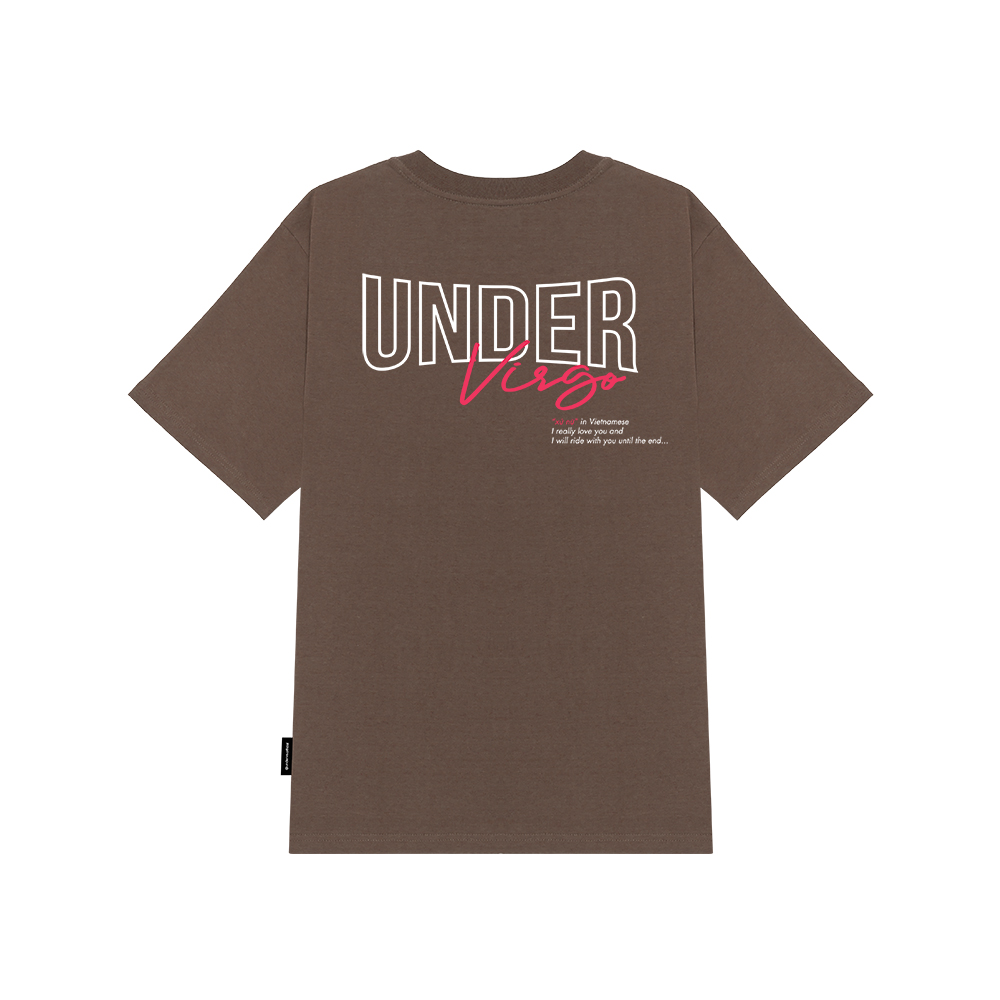 Áo thun UNDER Xử Nữ "12 Cung Hoàng Đạo" (Brown) + UTS020