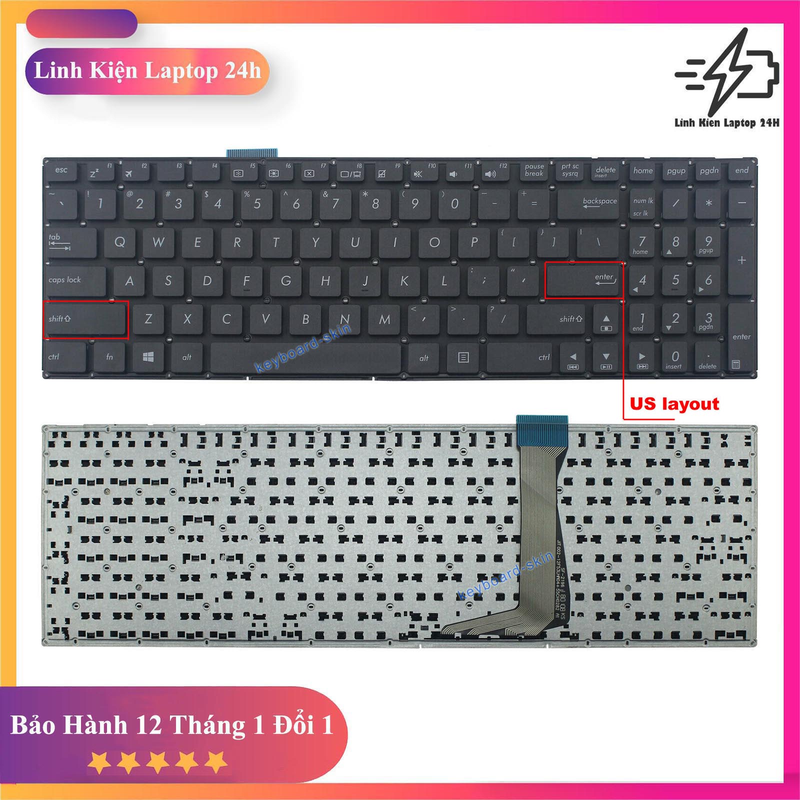 Bàn phím laptop asus e502 e502m e502ma e502s e502sa e502n e502na