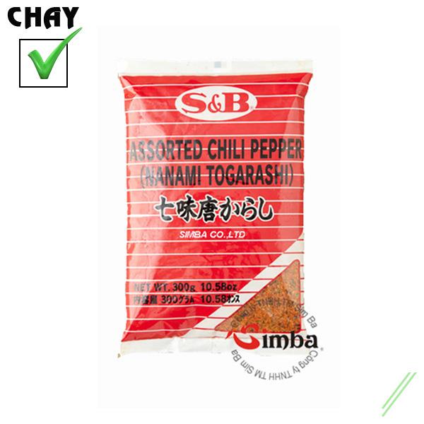 Ớt bột 7 vị shichimi (Togarashi S&B) - 300g