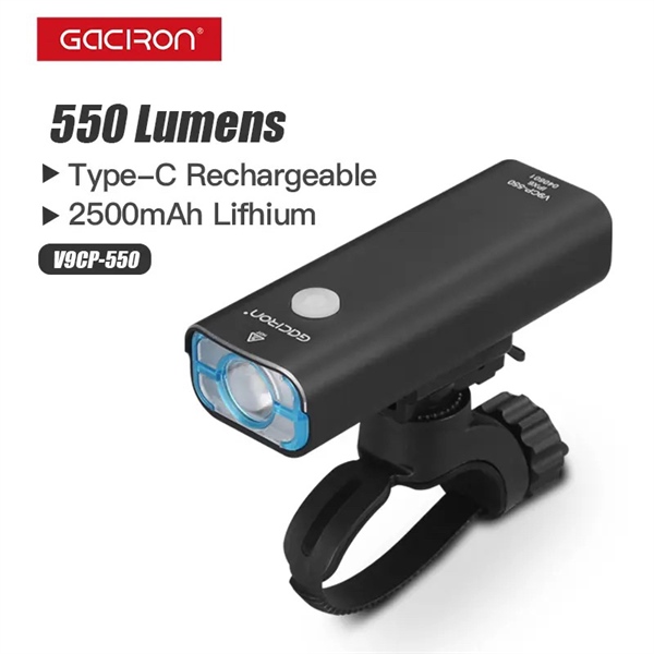 Đèn pin Gaciron V9CP 550 Lumen (cổng sạc Type C, Pin Lithium 2500 mAh (Cái)
