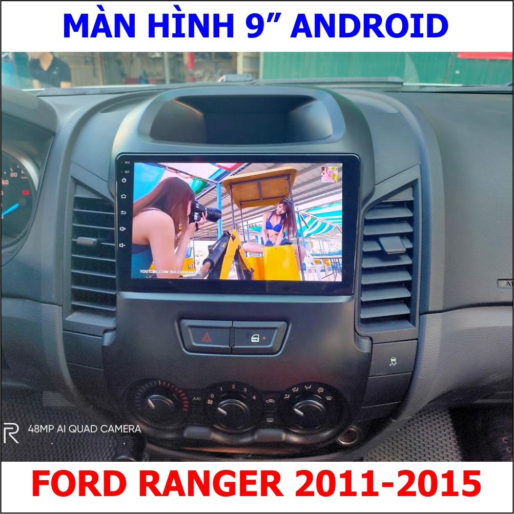 [Kho Hải Phòng] Màn Hình 9 inch Cho Xe EVEREST, RANGER - Chạy Android Tiếng Việt, điều khiển giọng nói, Tích Hợp GPS Chỉ Đường, vô lăng, Xem Camera Lùi, Đầu Màn hình DVD Kèm Mặt Dưỡng Giắc Zin Cho Xe FORD EVEREST,