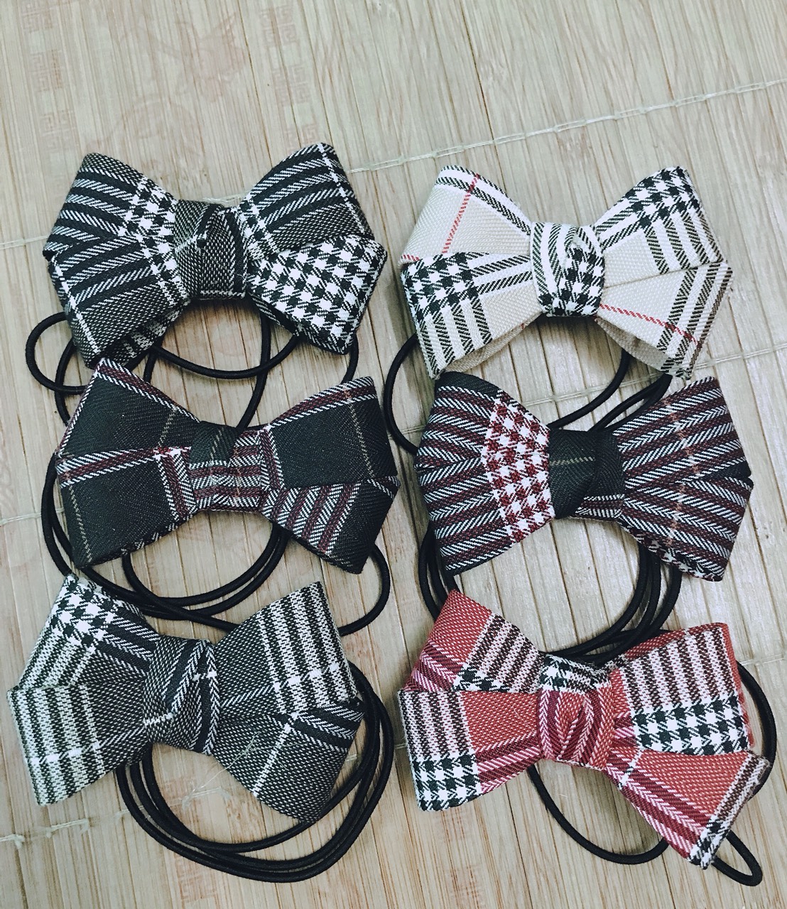 Sỉ 10 dây cột tóc nơ vải đẹp - phukienteen