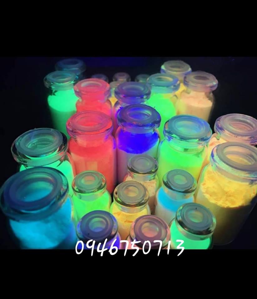 combo 10 lọ sơn dạ quang tặng que vẽ và cọ vẽ