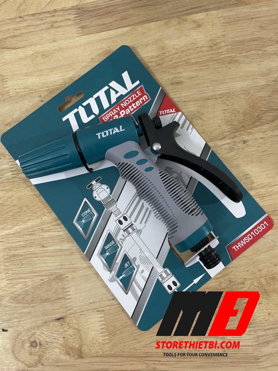 [HCM]3/4" Đầu Phun Nước Máy Xịt Rửa Total Thws010301