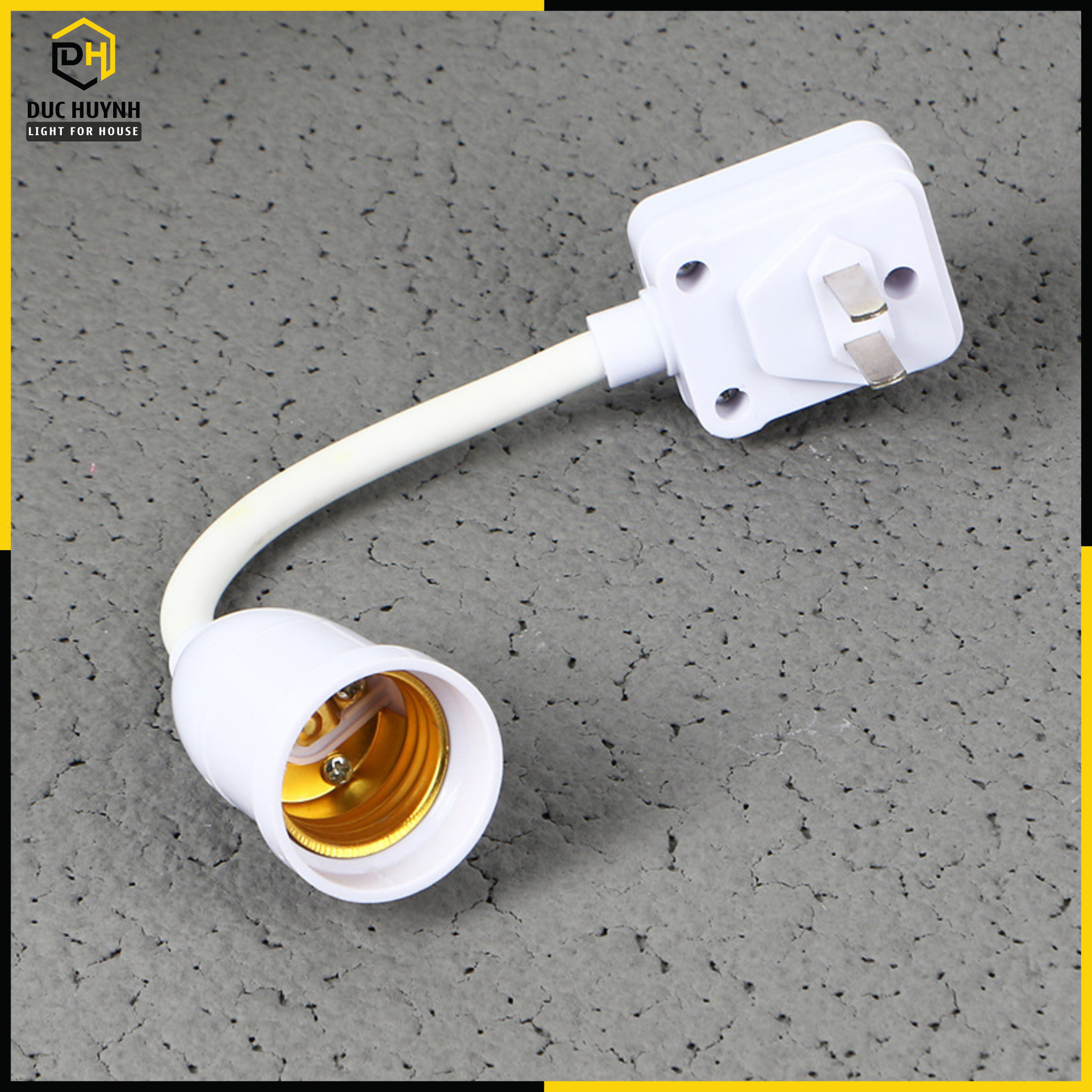 Đui đèn E27 có công tắc tiện lợi DN090
