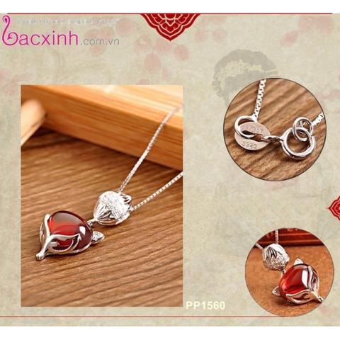 Dây Chuyền Mặt Hồ Ly Cửu Vỹ Thiên Hồ  (Tím)