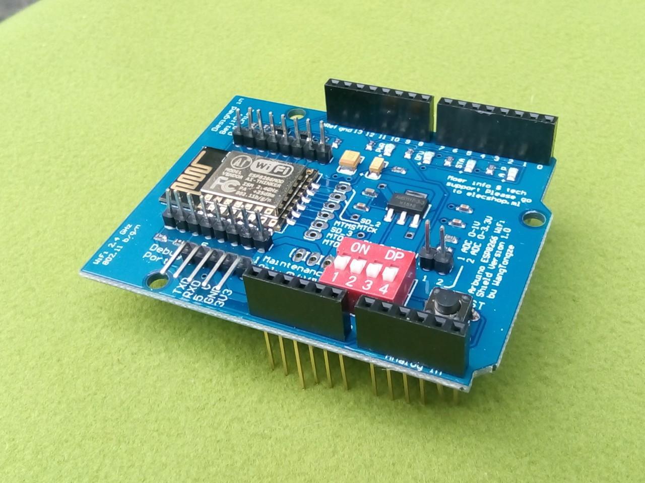 Shield Arduino UNO R3 / Mega ESP8266 Wifi ESP-12E (mở rộng chân, giao tiếp wifi)