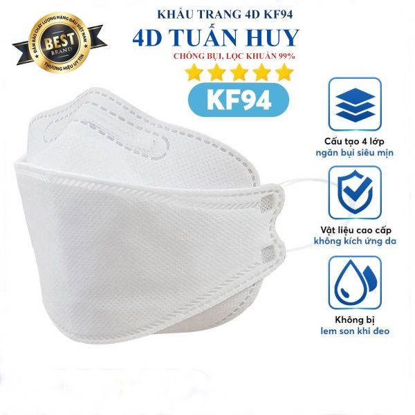 KHẨU TRANG 4 LỚP CHUẨN HÀN QUỐC KF94