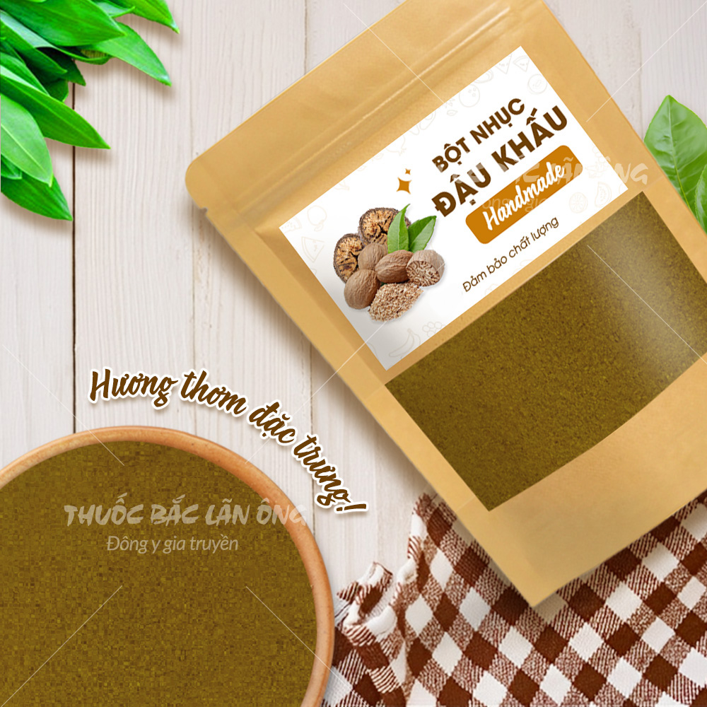 Bột nhục đậu khấu nguyên chất 100g (Bột gia vị nấu ăn)