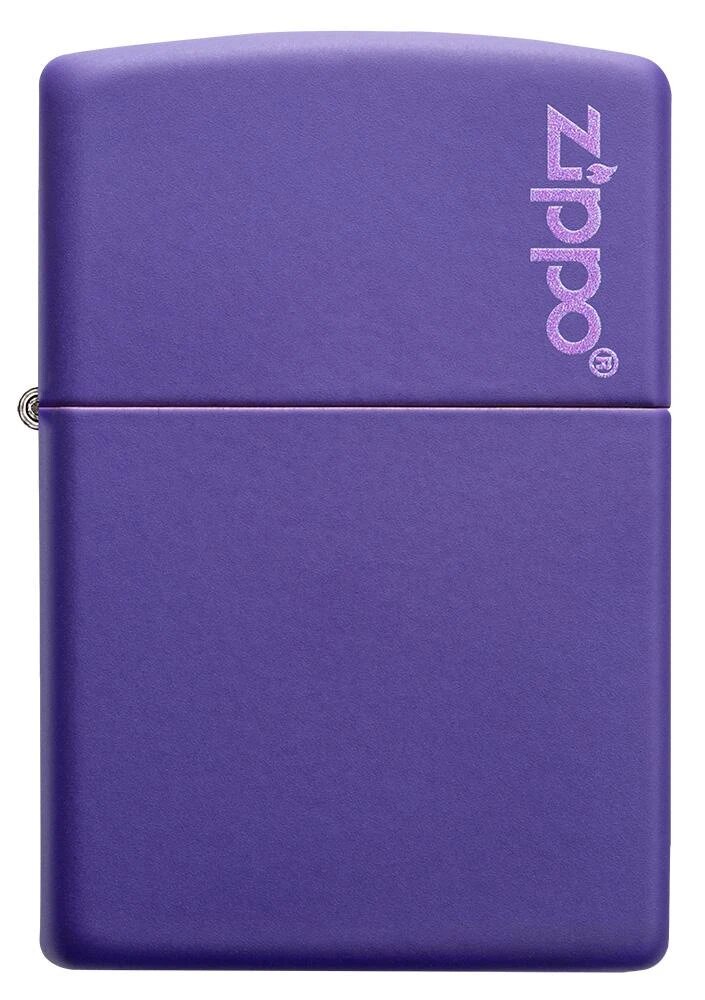 Zippo Lighter Purple Matte Zippo Logo 237Zl