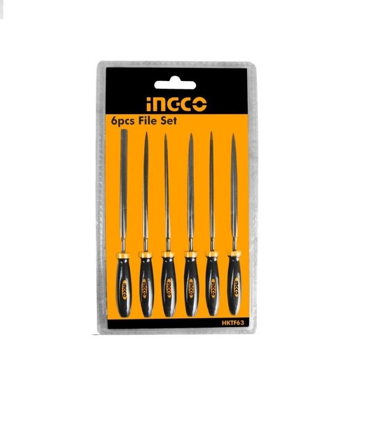 Bộ 6 giũa sắt (140mm) Ingco HKTF63