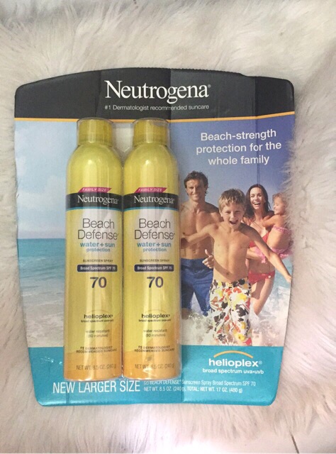 Set Xịt Chống Nắng Neutrogena Beach Defense SPF 70