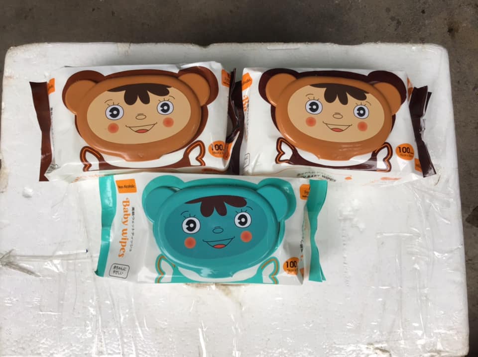 [HCM]Combo 10 bịch khăn ướt Baby wipes 100 tờ