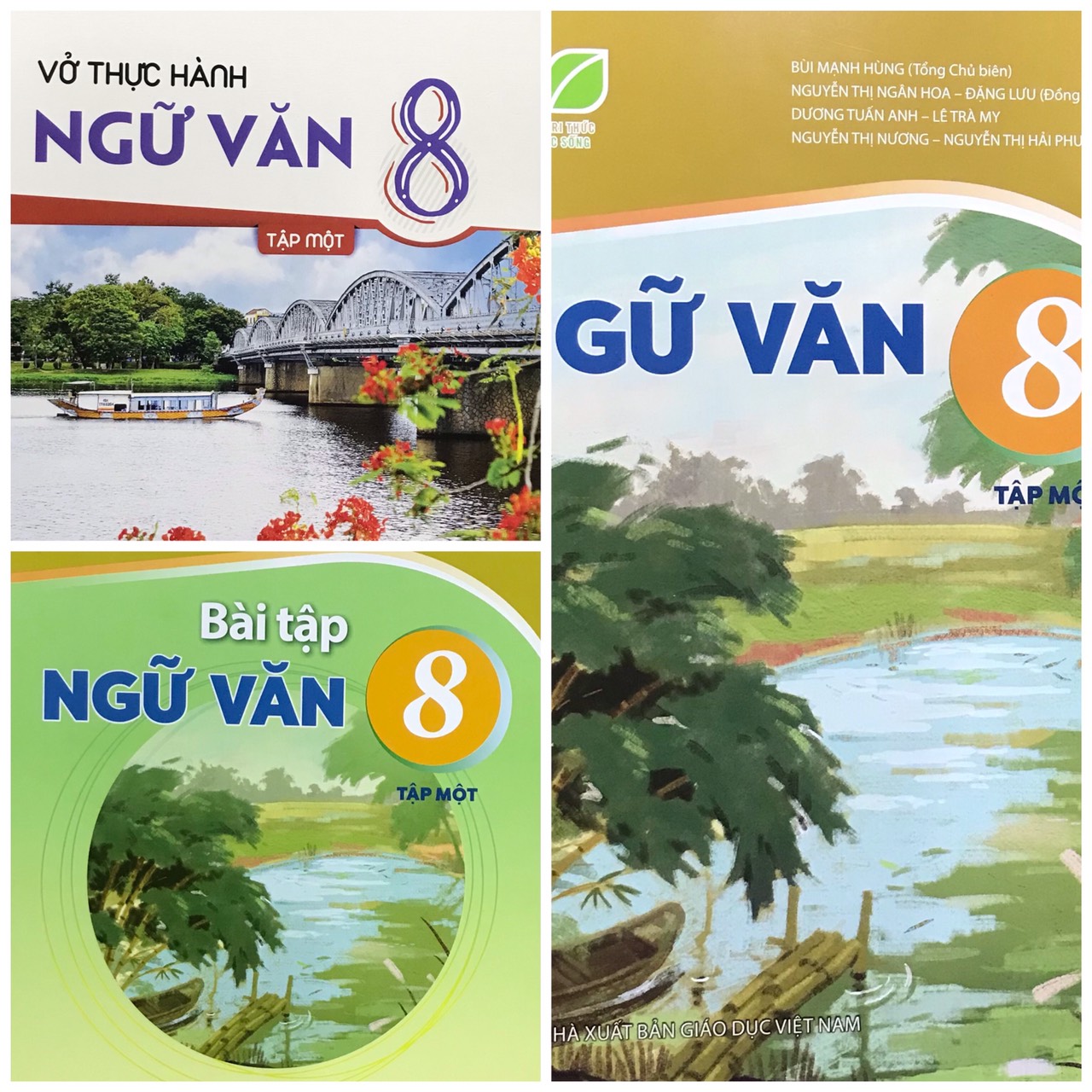 Edubook - Combo Ngữ Văn lớp 8 tập 1 - Kết nối tri thức với cuộc sống