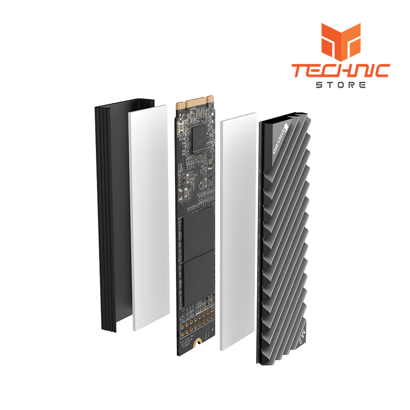 Tản nhiệt SSD M2 Jonsbo V3 - Màu Xám
