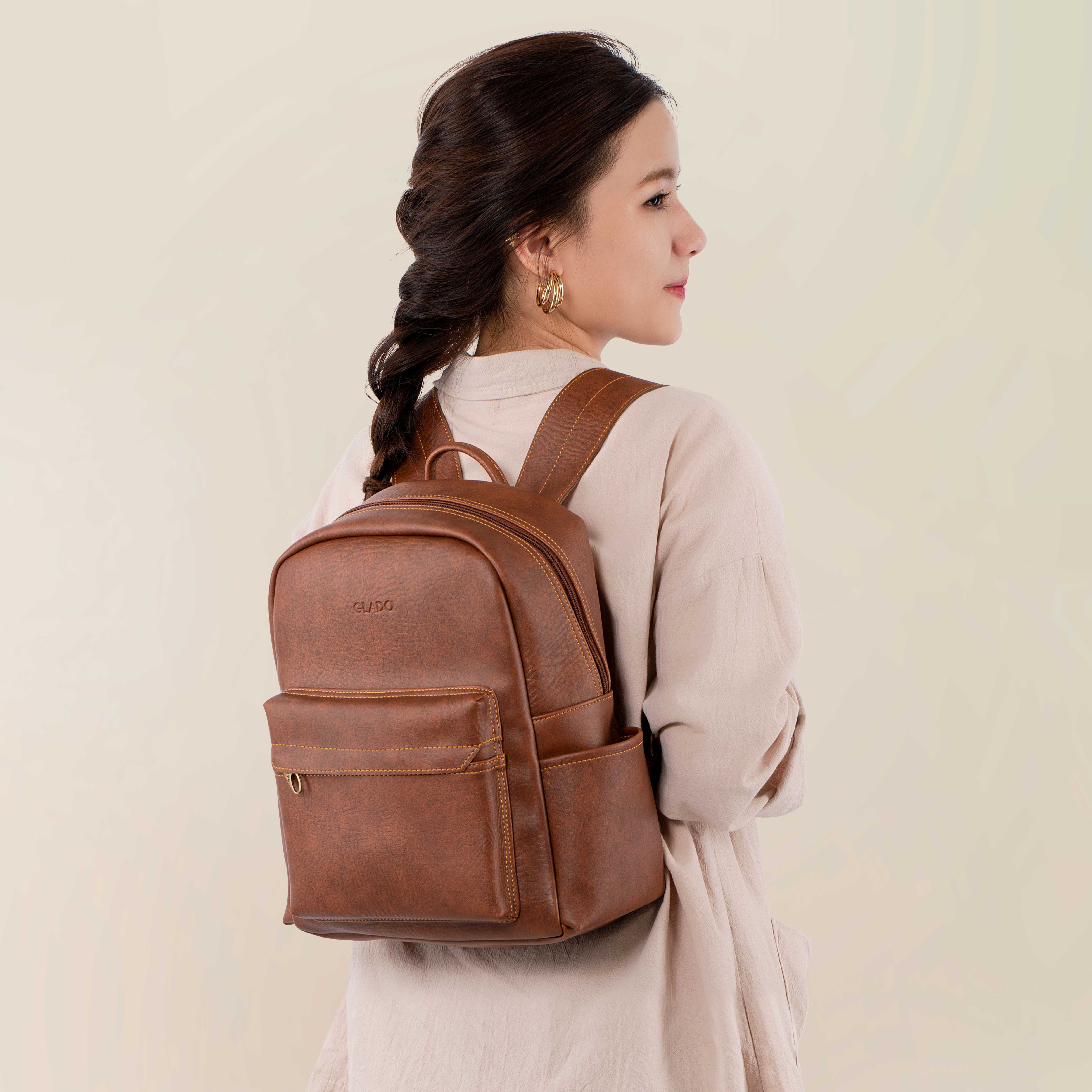 Balo nữ thời trang Glado màu đen - GB001