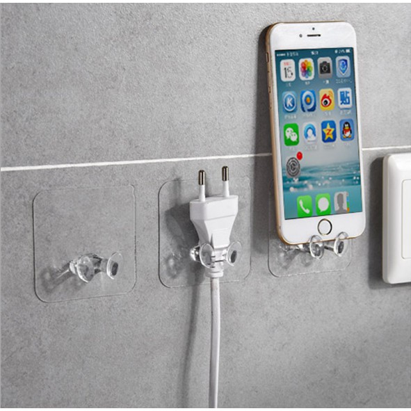 Móc Treo Phích Cắm Điện Dính Tường Siêu Chắc