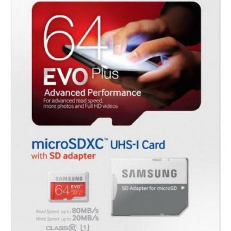 Thẻ nhớ Micro SD Samsung Evo plus 64GB (Kèm Adapter)
